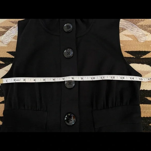 White House Black Market Sleeveless Dress Black 2 - Picture 7 of 12